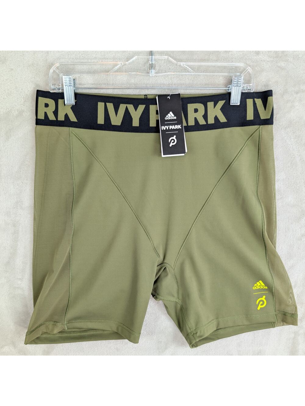 NWT Adidas Ivy Park Peloton Focus Olive Cycling Shorts Women's Size XL HG0574